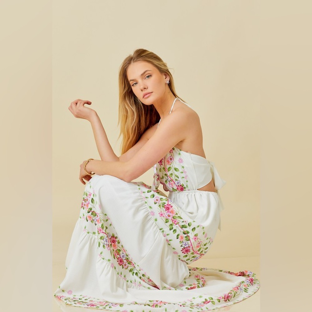 *24 HOUR SALE* Cartagena Floral Print Maxi Dress - Picture 8 of 9